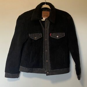 Levi’s Black Denim Sherpa Jacket